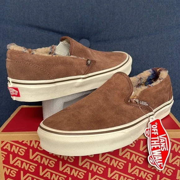 Vans Classic Slip-On Sherpa Rain Drum / Marshmallow WMNS - Picture 9 of 16